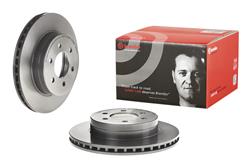 Brake Rotor, Brembo, Vented, Solid Surface, 11.3 in. Diameter, Iron, UV-Coated, Dodge, Each