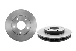 Brake Rotor, Brembo, Vented, Solid Surface, 10.79 in. Diameter, Iron, UV-Coated, Chevrolet, Each