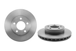 Brake Rotor, Brembo, Vented, Solid Surface, 11.26 in. Diameter, Iron, UV-Coated, Ford, Each