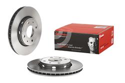 Brake Rotor, Brembo, Vented, Solid Surface, 11.06 in. Diameter, Iron, UV-Coated, Volvo, Each