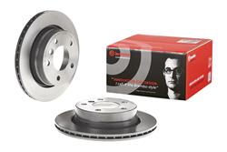 Brake Rotor, Brembo, Vented, Solid Surface, 10.87 in. Diameter, Iron, UV-Coated, BMW, Each