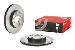 Brake Rotor, Brembo, Vented, Solid Surface, 11.1 in. Diameter, Iron, UV-Coated, For use on Acura®, Each