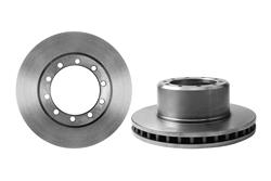 Brake Rotor, Brembo, Vented, Solid Surface, 12.91 in. Diameter, Iron, UV-Coated, Ford, Each
