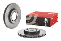 Brake Rotor, Brembo, Vented, Solid Surface, 10.87 in. Diameter, Iron, UV-Coated, Mitsubishi, Each