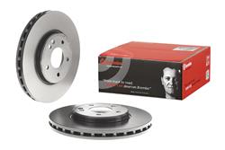 Brake Rotor, Brembo, Vented, Solid Surface, 11.81 in. Diameter, Iron, UV-Coated, Chrysler, Each