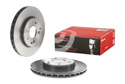 Brake Rotor, Brembo, Vented, Solid Surface, 11.34 in. Diameter, Iron, UV-Coated, Mercedes-Benz, Each