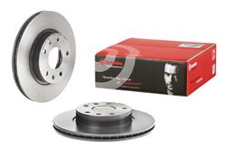 Brake Rotor, Brembo, Vented, Solid Surface, 10.91 in. Diameter, Iron, UV-Coated, Land Rover, Each