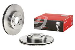 Brake Rotor, Brembo, Vented, Solid Surface, 9.57 in. Diameter, Iron, UV-Coated, for Kia, Each
