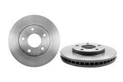Brake Rotor, Brembo, Vented, Solid Surface, 10.94 in. Diameter, Iron, UV-Coated, Buick, Each
