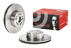 Brake Rotor, Brembo, Vented, Solid Surface, 12.6 in. Diameter, Iron, UV-Coated, Mercedes-Benz, Each