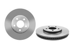 Brake Rotor, Brembo, Vented, Solid Surface, 12.02 in. Diameter, Iron, UV-Coated, Ford, Each