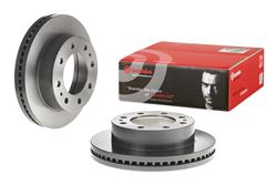 Brake Rotor, Brembo, Vented, Solid Surface, 12.8 in. Diameter, Iron, UV-Coated, Cadillac, Each