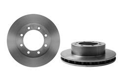 Brake Rotor, Brembo, Vented, Solid Surface, 14.53 in. Diameter, Iron, UV-Coated, Ford, Each