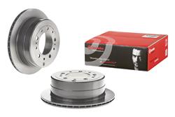 Brake Rotor, Brembo, Vented, Solid Surface, 12.95 in. Diameter, Iron, UV-Coated, Lexus, Each