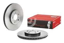 Brake Rotor, Brembo, Vented, Solid Surface, 11.06 in. Diameter, Iron, UV-Coated, Chrysler, Each