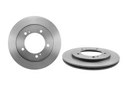 Brake Rotor, Brembo, Vented, Solid Surface, 11.3 in. Diameter, Iron, UV-Coated, Chevrolet, Each