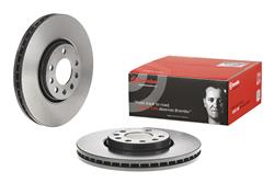 Brake Rotor, Brembo, Vented, Solid Surface, 11.89 in. Diameter, Iron, UV-Coated, Saab, Each
