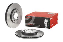 Brake Rotor, Brembo, Vented, Solid Surface, 11.22 in. Diameter, Iron, UV-Coated, Saab, Each