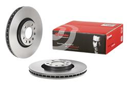 Brake Rotor, Brembo, Vented, Solid Surface, 12.36 in. Diameter, Iron, UV-Coated, Saab, Each