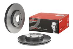 Brake Rotor, Brembo, Vented, Solid Surface, 10.95 in. Diameter, Iron, UV-Coated, Volvo, Each