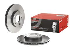 Brake Rotor, Brembo, Vented, Solid Surface, 10.94 in. Diameter, Iron, UV-Coated, Mazda, Each