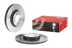 Brake Rotor, Brembo, Vented, Solid Surface, 11.81 in. Diameter, Iron, UV-Coated, Mazda, Each