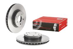 Brake Rotor, Brembo, Vented, Solid Surface, 12.28 in. Diameter, Iron, UV-Coated, Mercedes-Benz, Each
