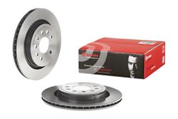 Brake Rotor, Brembo, Vented, Solid Surface, 11.5 in. Diameter, Iron, UV-Coated, Saab, Each
