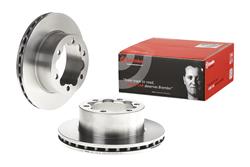 Brake Rotor, Brembo, Vented, Solid Surface, 11.93 in. Diameter, Iron, UV-Coated, Dodge, Each