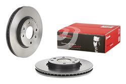 Brake Rotor, Brembo, Vented, Solid Surface, 11.02 in. Diameter, Iron, UV-Coated, for Hyundai, Each