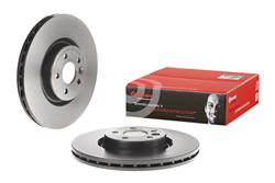 Brake Rotor, Brembo, Vented, Solid Surface, 13.23 in. Diameter, Iron, UV-Coated, Volvo, Each