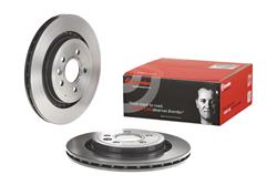 Brake Rotor, Brembo, Vented, Solid Surface, 11.89 in. Diameter, Iron, UV-Coated, Volvo, Each