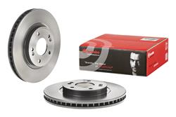 Brake Rotor, Brembo, Vented, Solid Surface, 11.58 in. Diameter, Iron, UV-Coated, for Hyundai, Each