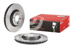 Brake Rotor, Brembo, Vented, Solid Surface, 12.44 in. Diameter, Iron, UV-Coated, Volvo, Each