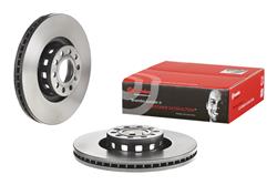 Brake Rotor, Brembo, Vented, Solid Surface, 12.72 in. Diameter, Iron, UV-Coated, Audi, Each