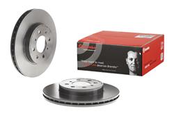 Brake Rotor, Brembo, Vented, Solid Surface, 10.32 in. Diameter, Iron, UV-Coated, For use on Honda®, Each