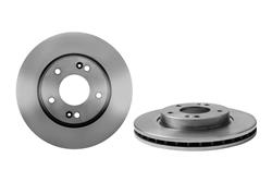 Brake Rotor, Brembo, Vented, Solid Surface, 10.83 in. Diameter, Iron, UV-Coated, for Hyundai, Each