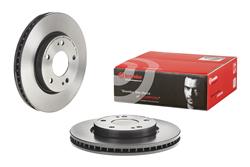 Brake Rotor, Brembo, Vented, Solid Surface, 10.87 in. Diameter, Iron, UV-Coated, Chrysler, Each