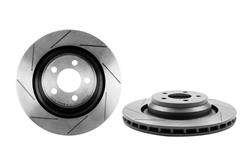 Brake Rotor, Brembo, Vented, Slotted Surface, 13.78 in. Diameter, Iron, UV-Coated, Chrysler, Each