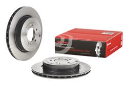 Brake Rotor, Brembo, Vented, Solid Surface, 12.99 in. Diameter, Iron, UV-Coated, Mitsubishi, Each