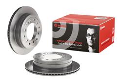 Brake Rotor, Brembo, Vented, Solid Surface, 12.28 in. Diameter, Iron, UV-Coated, Lexus, Each
