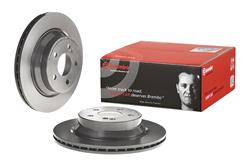 Brake Rotor, Brembo, Vented, Solid Surface, 11.81 in. Diameter, Iron, UV-Coated, Mercedes-Benz, Each