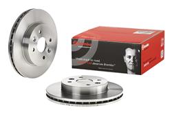 Brake Rotor, Brembo, Vented, Solid Surface, 10 in. Diameter, Iron, UV-Coated, for Kia, Each
