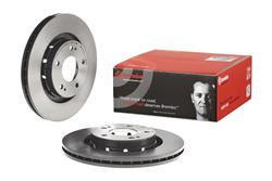 Brake Rotor, Brembo, Vented, Solid Surface, 11.58 in. Diameter, Iron, UV-Coated, Mitsubishi, Each
