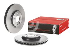 Brake Rotor, Brembo, Vented, Solid Surface, 12.6 in. Diameter, Iron, UV-Coated, Audi, Each