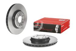 Brake Rotor, Brembo, Vented, Solid Surface, 12.36 in. Diameter, Iron, UV-Coated, Audi, Each