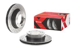 Brake Rotor, Brembo, Vented, Cross-Drilled Surface, 13.39 in. Diameter, Iron, UV-Coated, Lexus, Each