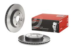 Brake Rotor, Brembo, Vented, Solid Surface, 10.16 in. Diameter, Iron, UV-Coated, Mazda, Each