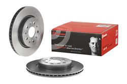 Brake Rotor, Brembo, Vented, Solid Surface, 12.4 in. Diameter, Iron, UV-Coated, Buick, Each