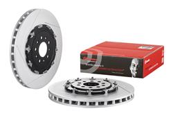 Brake Rotor, Brembo, Vented, Slotted Surface, 14.96 in. Diameter, Iron, UV-Coated, Aston Martin, Each